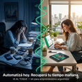 Kit de IA para emprendedores argentinos + 3 Bonos. Automatiza simple y gana tiempo y dinero